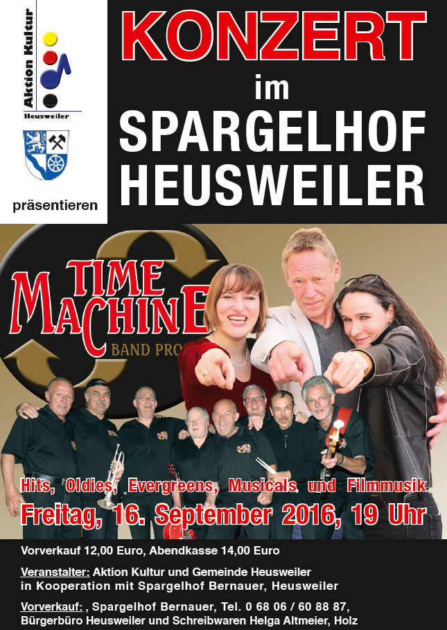 „Time Machine Band Project“ auf dem Spargelhof Heusweiler